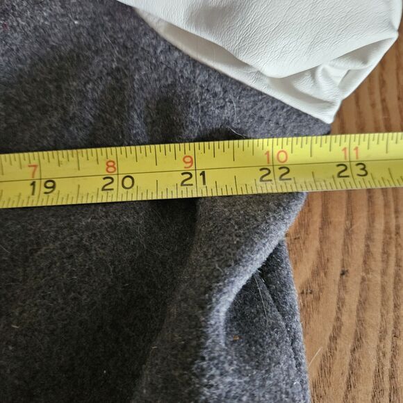 Arizona Jeans Men's Medium Gray Letterman Varsity Snap Wool Blend Jacket - Picture 9 of 10